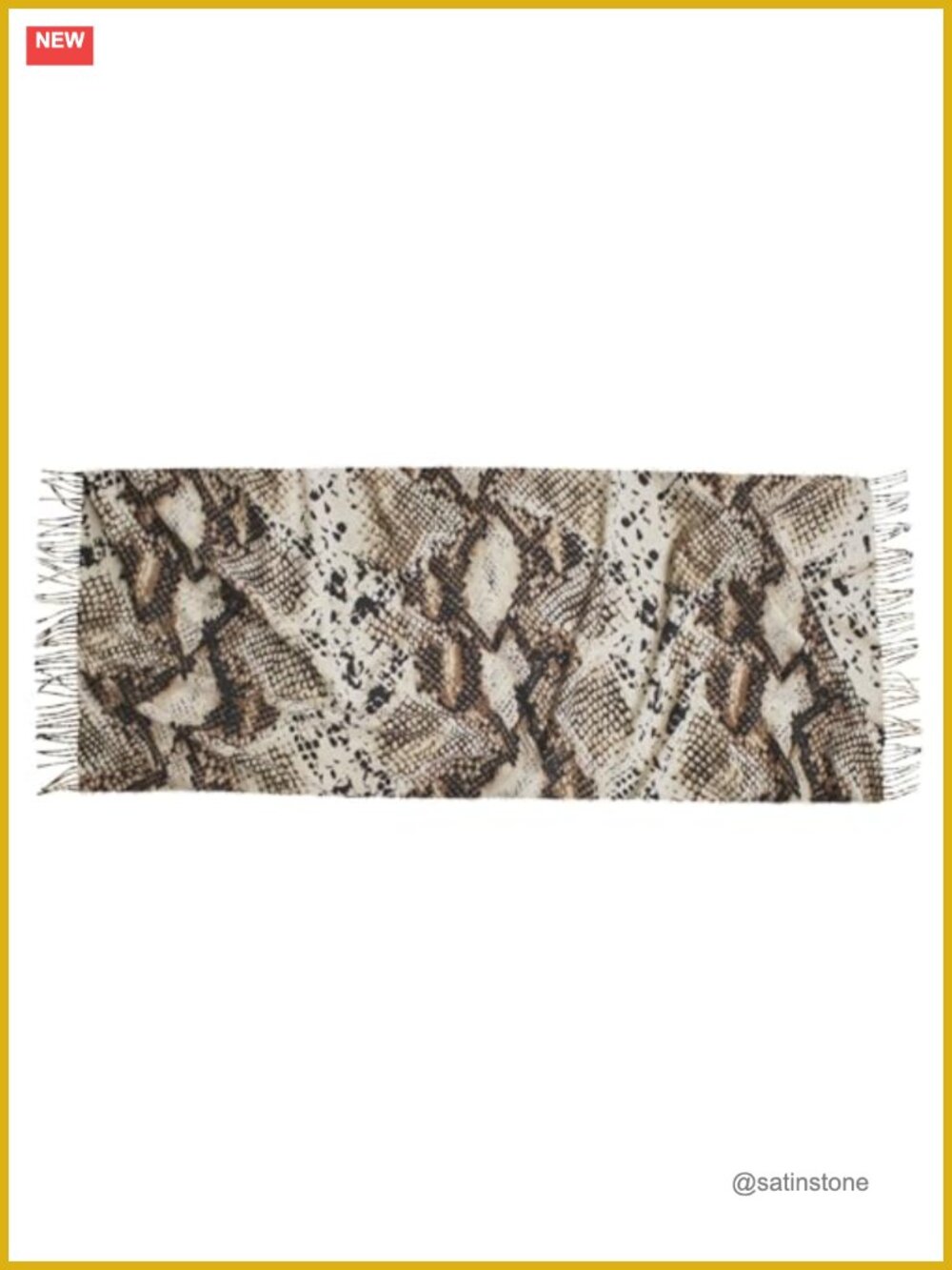 Women's Pashmina Shawl Wrap with Tassels - 100% Polyester, Fall Winter Accessory